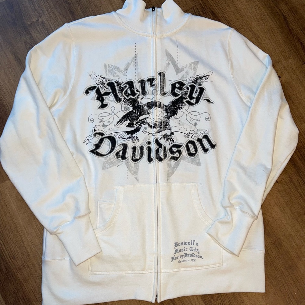 Harley-Davidson White Graphic Jacket for women